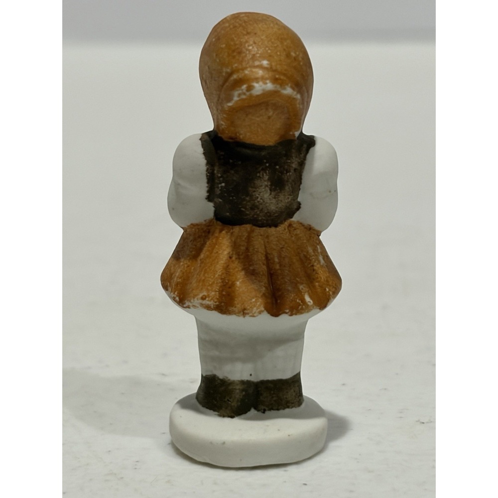Vintage Japan Chalkware Girl Figurines Pair Mid Century Nursery Sisters - Picture 9 of 11
